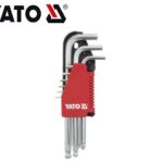 YATO WRENCH HEX KEY WITH BALL 9PCS 2-10MM CRV YT-0507