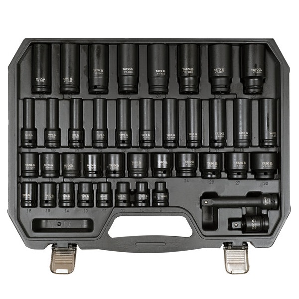 YATO YT-10555 IMPACT SOCKET SET 40PCS HAND TOOLS SOCKETS,ACCESSORIES & SETS YATO YT-10555 IMPACT SOCKET SET 40PCS HAND TOOLS SOCKETS,ACCESSORIES & SETS - Image 1