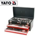 YATO YT-38952 PROFESSIONAL HOT SELLING COMPLETE TOOL BOX SET FOUR-WHEEL POSITION TOOL BOX 53PCS