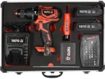 YATO 126PCS BRUSHLESS CORDLESS POWER DRILL 18V 42NM SET WITH 2 BA - Image 2