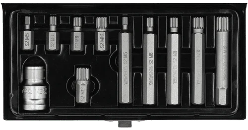 YATO SCREWDRIVER BIT SET SPLINE 11PCS YATO SCREWDRIVER BIT SET /SPLINE/ 11PCS - Image 1