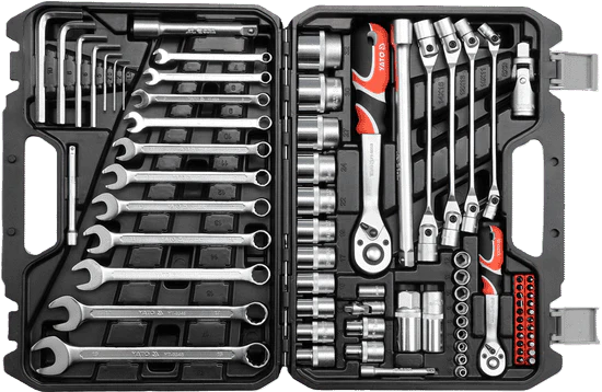 YATO SOCKET SET 77PCS SOCKET SET 1/4" & 1/2" 77PCS - Image 1