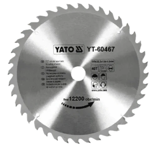 YATO TCT CIRCULAR SAW BLADE FOR WOOD 115X40TX22.2MM YATO TCT CIRCULAR SAW BLADE FOR WOOD 115X40TX22.2MM - Image 1